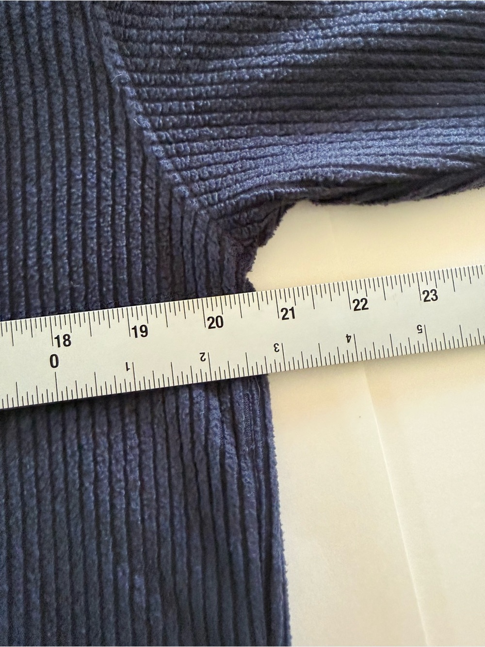 VTG 90's Paul Harris Design Sport Corduroy Shirt Jacket Dark Navy Blue Shacket - Picture 10 of 11